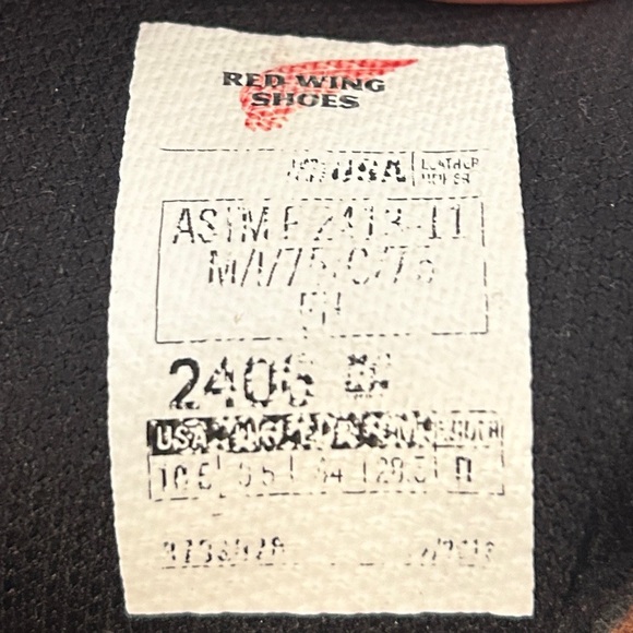 Red Wing Steel Toe 2406 SuperSole 2.0 6" Men's Work Boot - Size 10-1/2 D - Picture 15 of 15